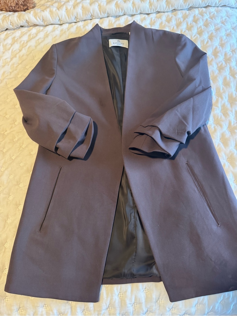 Aritzia Babaton Brown Open-Front Blazer - Picture 2 of 2